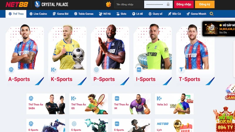 Thể thao đa dạng tại Net88 trải nghiệm không giới hạn